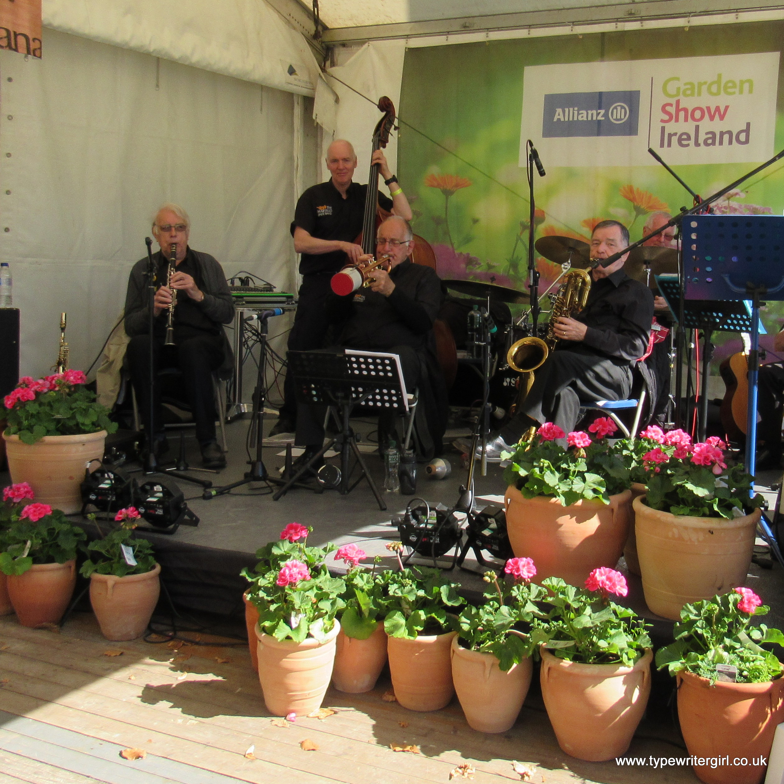 the Martello Jazz Band at Garden Show Ireland