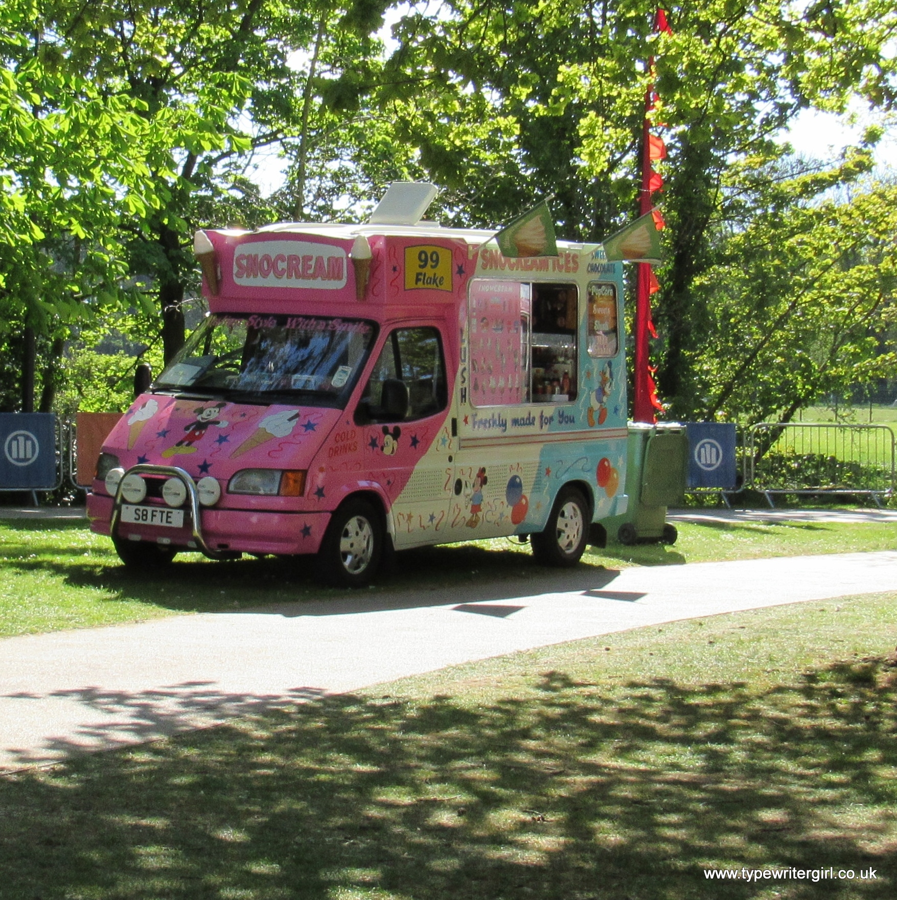an ice cream van