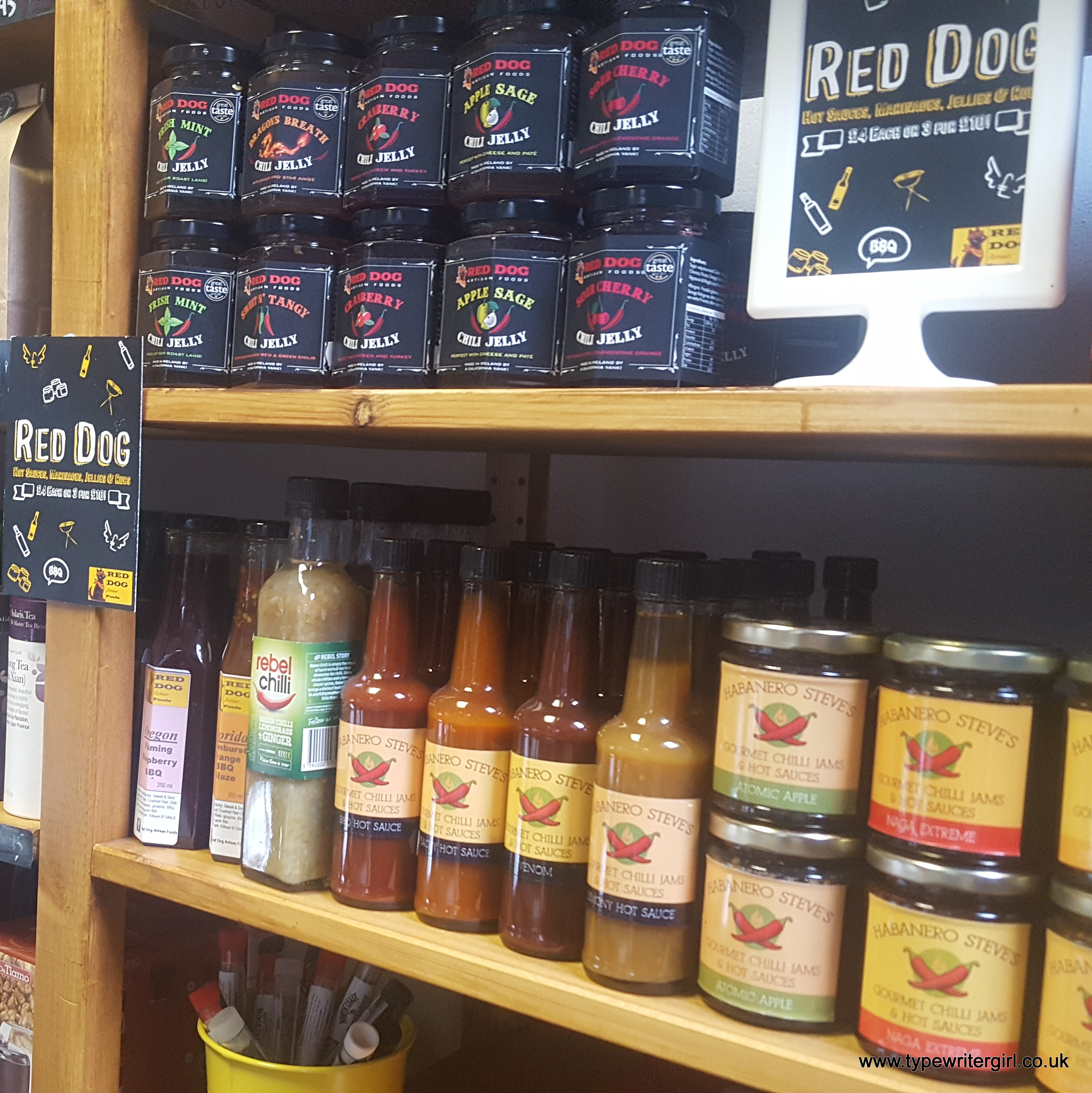 bottles of sauces