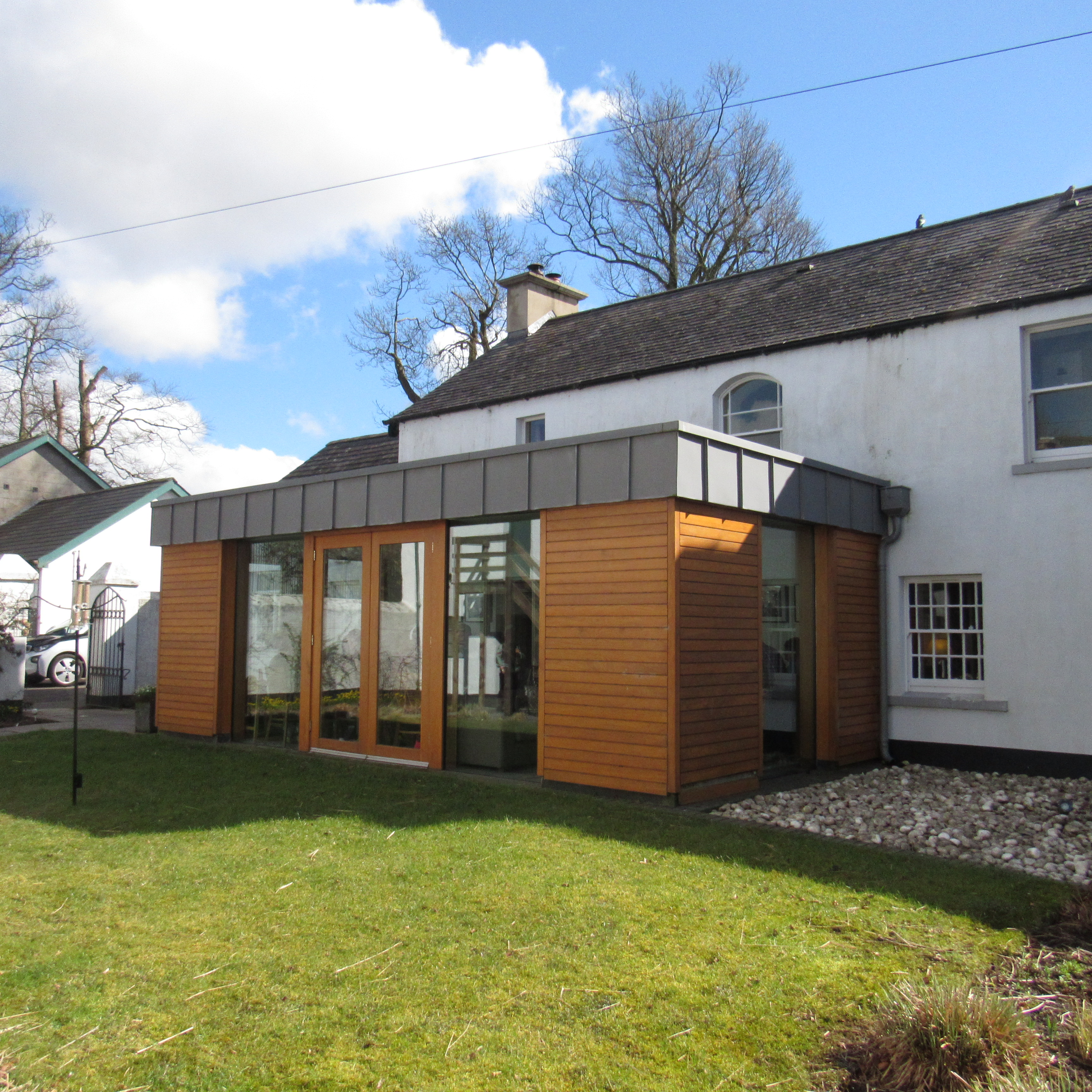 the extension at the back of the tea room