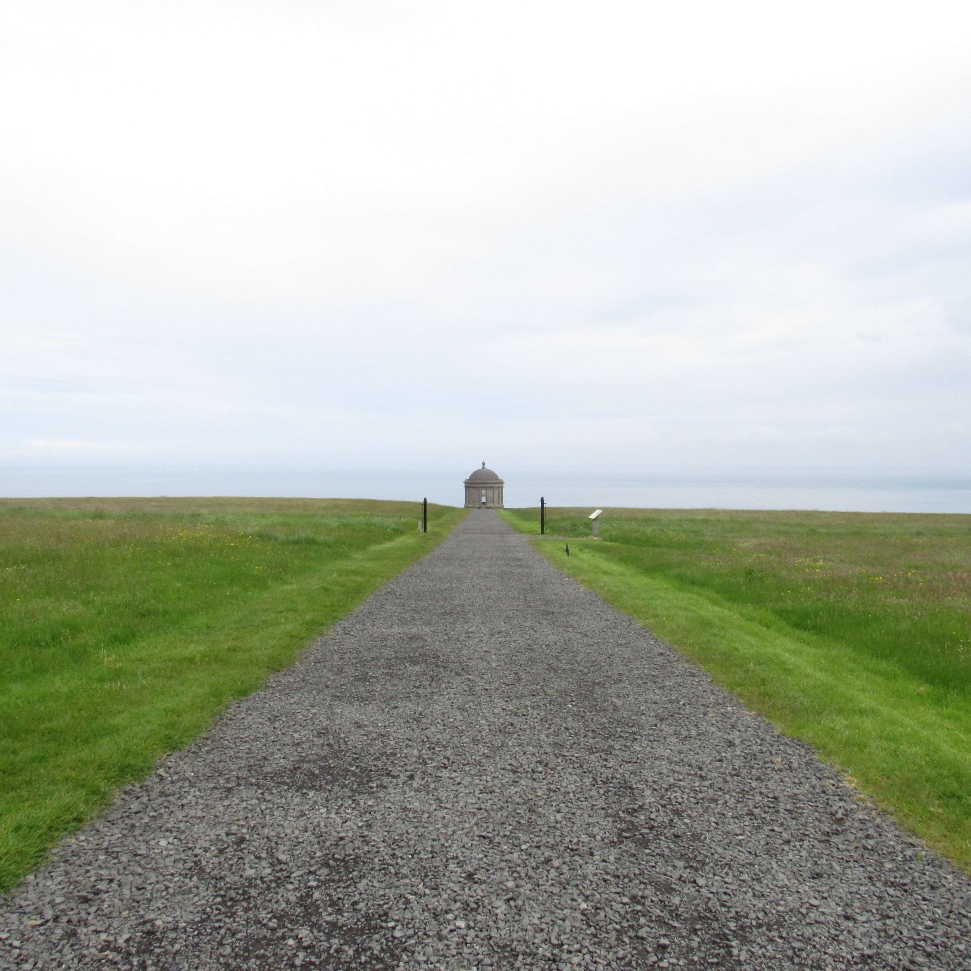 the walk to Mussenden Temple at Downhill Demesne