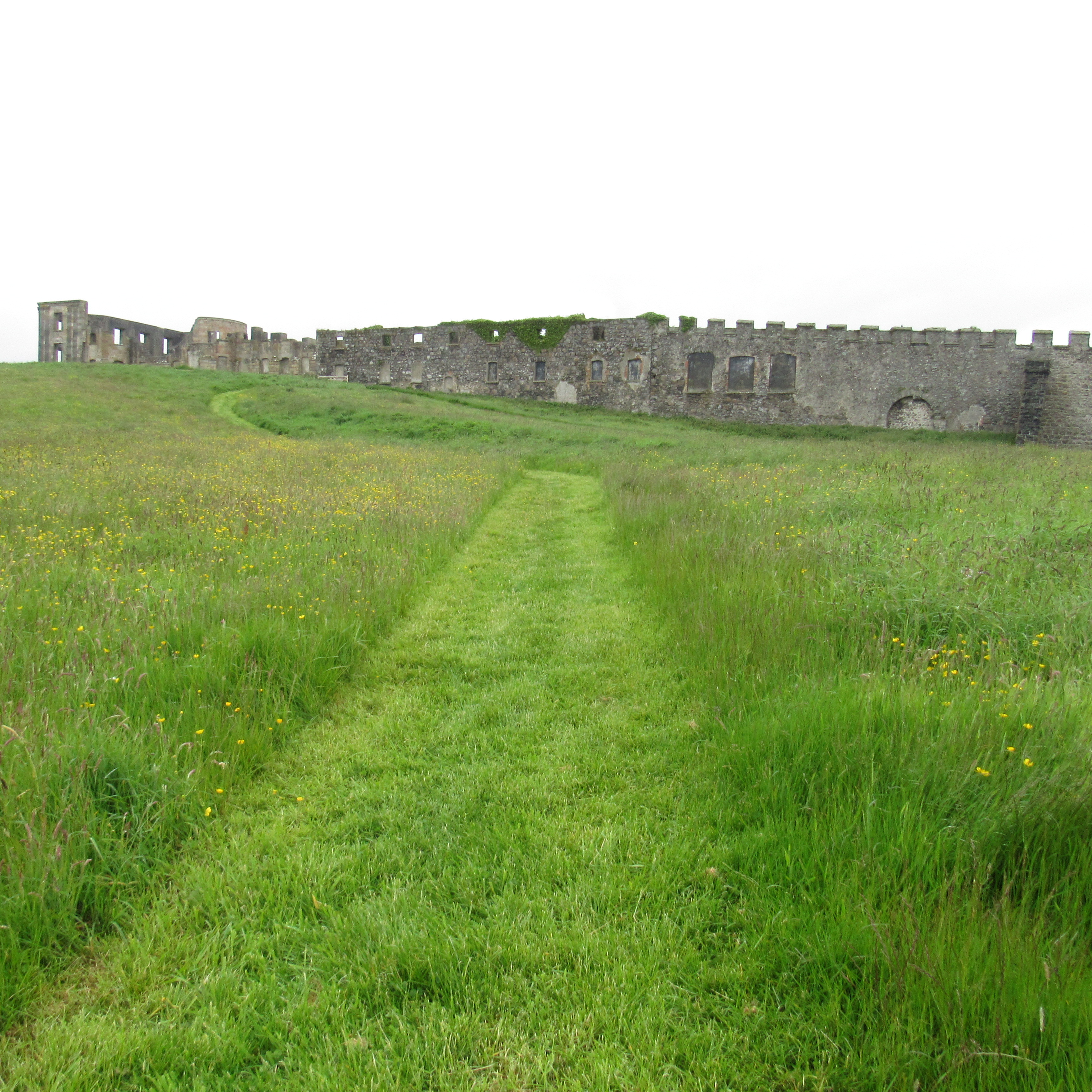 the sprawling ruins of Downhill House