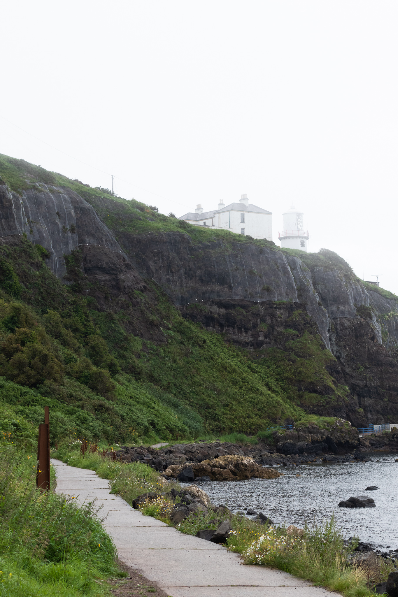 Blackhead Lighthouse in the fog